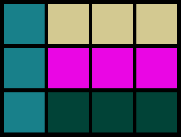 Lösung für 3x4-Matrix