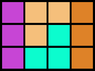 Lösung für 3x4-Matrix